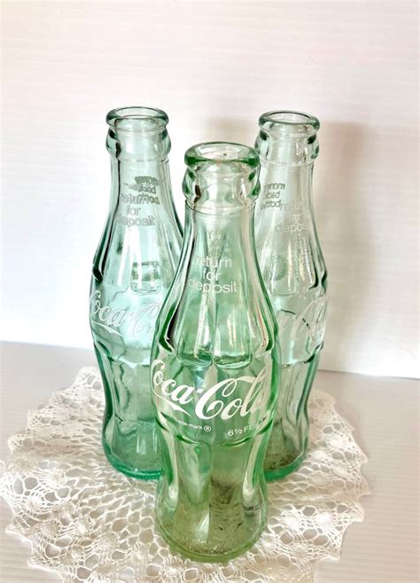 Vintage Green Glass Coca Cola Bottle Hobble Skirt 65 Fluid Oz 775in