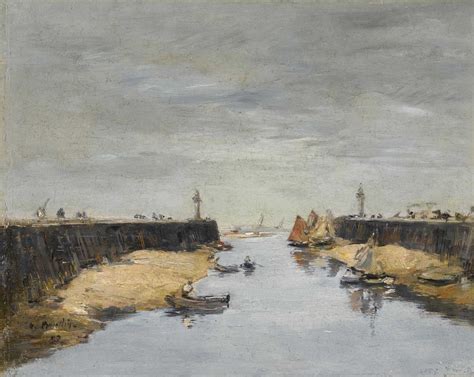 Eugene Boudin Trouville Les Jetees