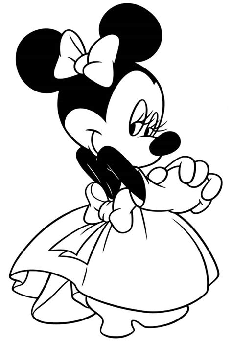 Desenhos Da Minnie Para Colorir Como Fazer Em Casa