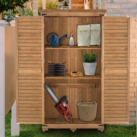 Mcombo Garden Ft W X Ft D Solid Wood Lean To Storage Shed