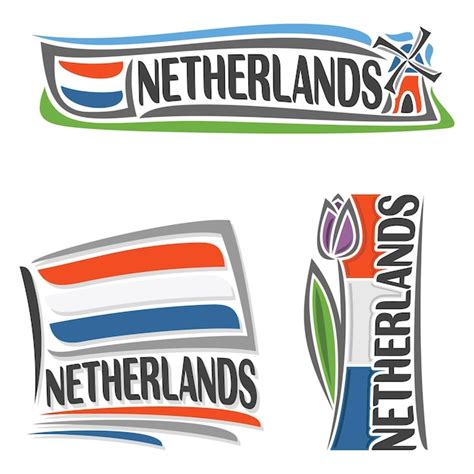 Bandeira Da Holanda Viagens Lembran A Adesivo Skyline Landmark Logo