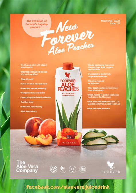 FOREVER ALOE PEACHES - A Great Taste! | Forever aloe, Forever living