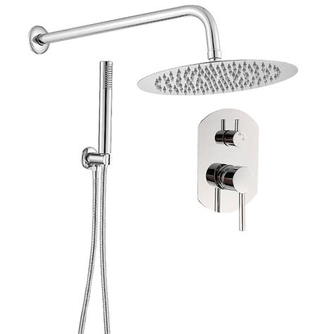 Valaz Douche Encastrer Monocommande Ronde Ovale Murale Chrom E S Rie