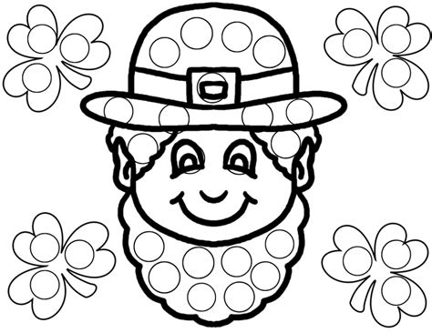 St Patrick S Day Dot Art Printables Planningforkeeps