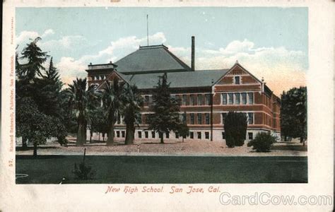 New High School San Jose Ca Postcard