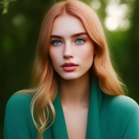 Strawberry Blonde Hair With Blue Eyes