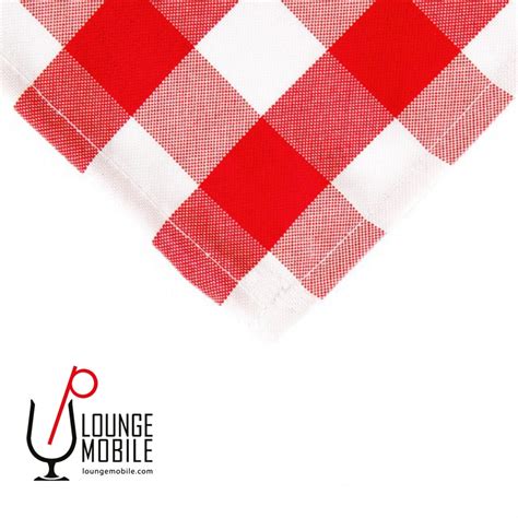 Nappe Rectangle Polyester Carrel E Rouge Et Blanc X Nappes