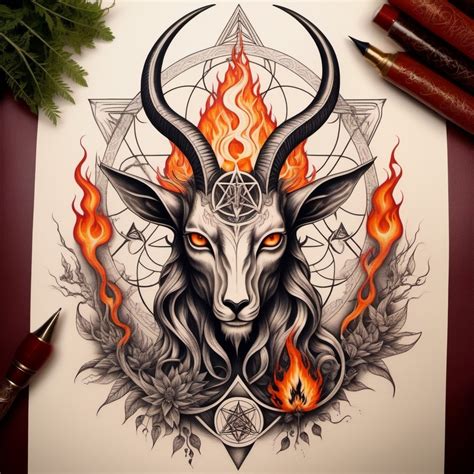 with baphomet symbolism and phallic symbols Prompts | Stable Diffusion ...