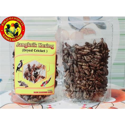 Jual Jangkrik Kering Gr Pakan Burung Sugar Gilder Gecko Landak Mini