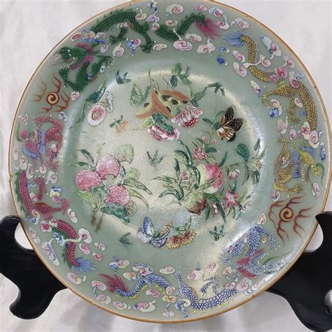 Plate Celadon Famille Rose Porcelain China Catawiki