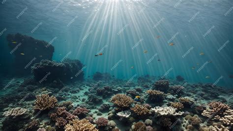 Premium AI Image | Underwater coral reefs are diverse ecosystems teeming with marine life and ...