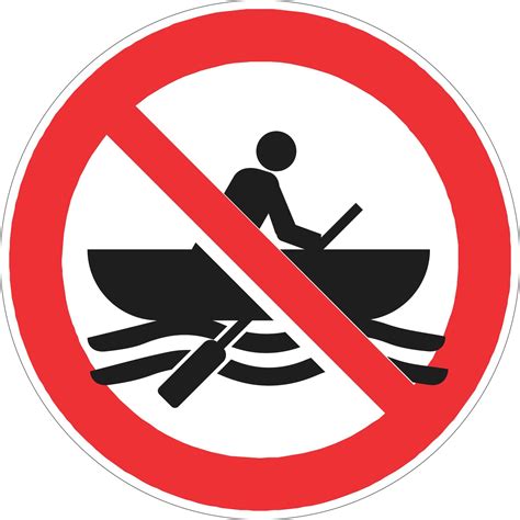 Prohibition Sign No Boats Au