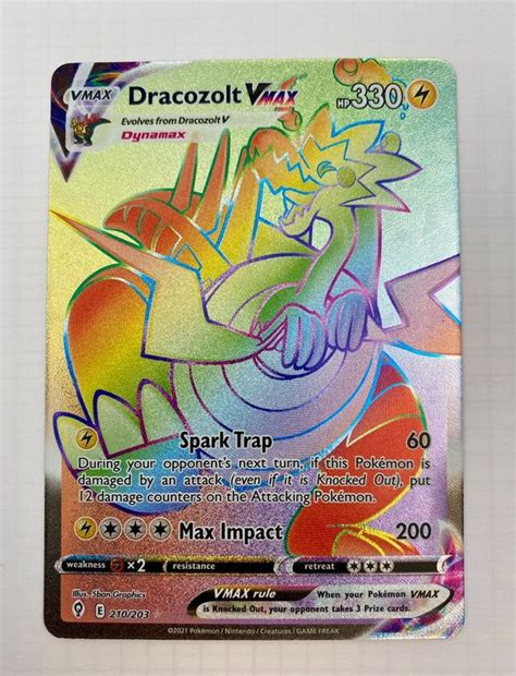 Dracozolt Vmax Rainbow Rare Kaufen Auf Ricardo