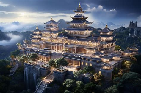 Premium AI Image | Stunning Aerial View of the Great Wall of China