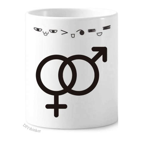 Gender Difference Equality Between Men Women Rainbow Toothbrush Mug Cup