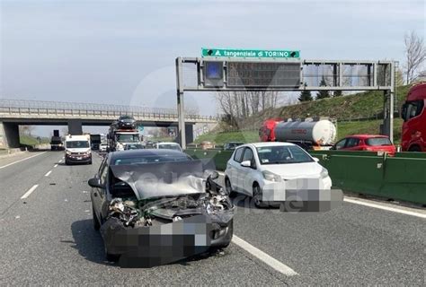 Incidente In Tangenziale A Collegno Una Ferita Dopo Il Tamponamento