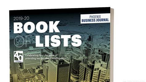 Phoenix Business Journal 'Book of Lists' has arrived - Phoenix Business ...