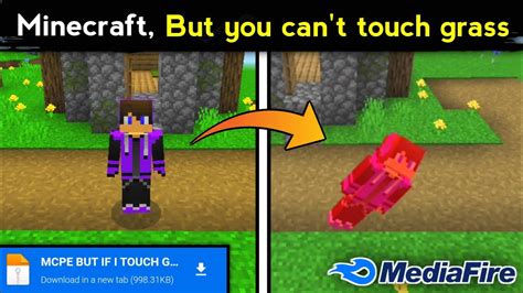 Minecraft But You Can T Touch Grass Mod Download For Mcpe 1 19 Minecraft Mod Download