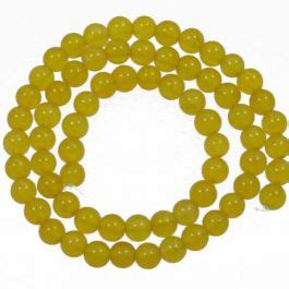 Uk Semi Precious And Gemstone Beads Malay Jade Dyed Honey Yellow