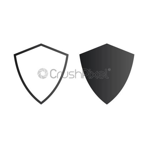 Blank Shield Icon Protection Sign Firewall Security Icon Shield Symbol Stock Vector 1948356