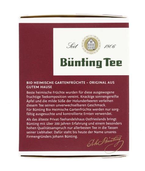 Bünting Tee Bio Heimische Gartenfrüchte online kaufen bei Bünting Tee