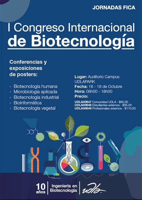 Novedades del Congreso Ingeniería en Biotecnología UDLA