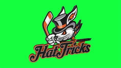 Danbury Hat Tricks NAHL Green Screen Logo Loop Chroma Animation YouTube