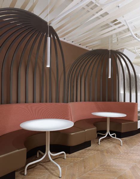 Ippolito Fleitz Group Installs Metal Trees In Natural Food Restaurant