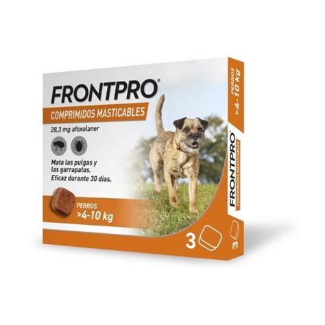 Frontpro Comprimido Para Perros Masticable Antiparasitarios 4 10 Kg 3