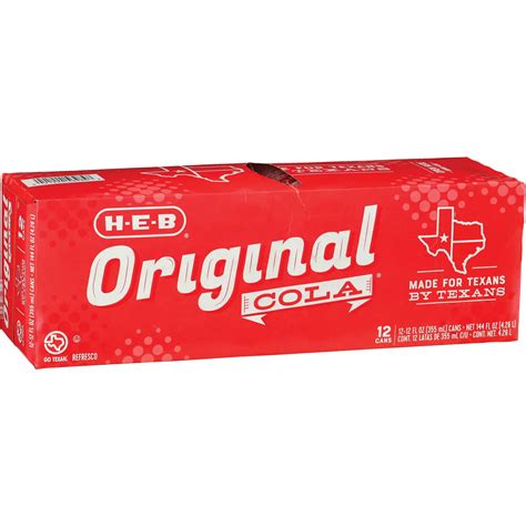 H E B Original Cola 12 Pk Cans Shop Soda At H E B