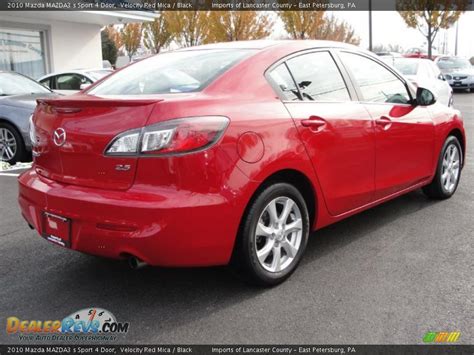 2010 Mazda Mazda3 S Sport 4 Door Velocity Red Mica Black Photo 6