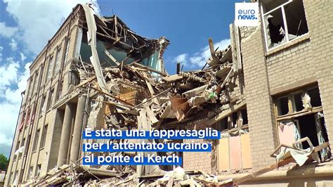 Ucraina Attentato Al Ponte Di Kerch La Vendetta Russa Piove Su Odessa