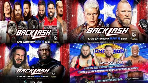 Backlash Official Match Card Winners Predictions YouTube