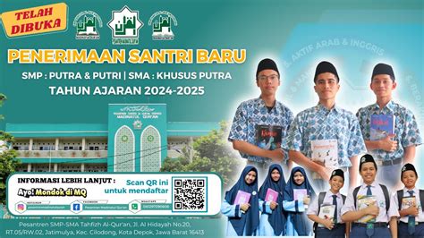 Kabar Gembira Penerimaan Santri Baru Pesantren Madinatul Qur An