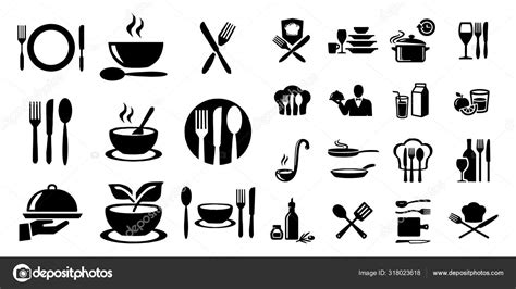 Cooking And Kitchen Icons Vector Stock Vector Image By ©feepic 318023618