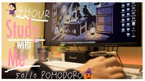 4 Hour Study With Me Pomodoro 50 10 Ambient Lofi Timer Rain Day52