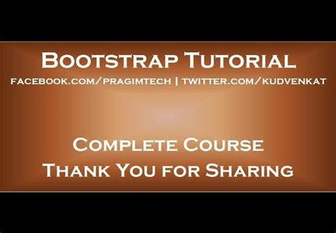 Bootstrap Tutorial For Beginners