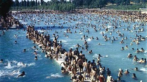 La Piscina Grande Del Parque Sindical En 1965 Fotos Antiguas Madrid