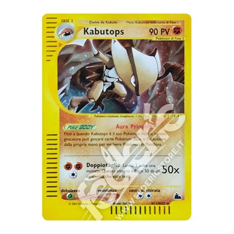 H H Kabutops Holo It Mint Federicstore