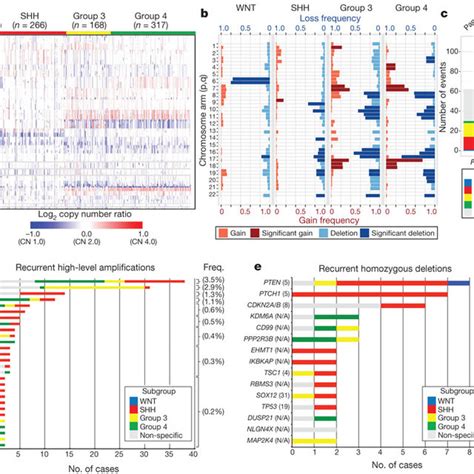 The Genomic Landscape Of Group And Group Medulloblastoma A B