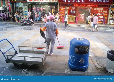 Shenzhen China Sanitation Workers Editorial Photography Image Of