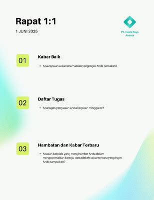 Halaman Gratis Desain Contoh Rapat Canva