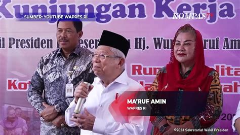 Ma Ruf Amin Bantah Jabatan Wakil Presiden Hanya Jadi Ban Serep Jangan