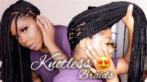 How To Do Your Own Knotless Box Braids Beginner Friendly Youtube