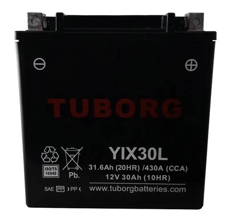 Akumulator TUBORG AGM YIX30L 12V 30AH 430A Akumulatory Moto