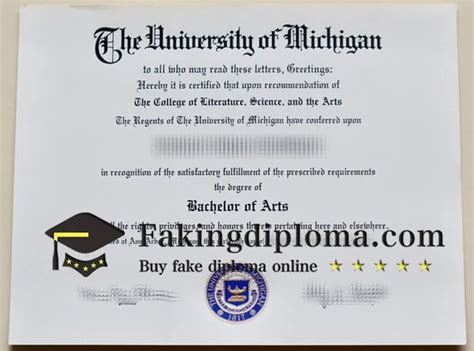 Purchase University Of Michigan Fake Diploma Buy Degree Online Buy