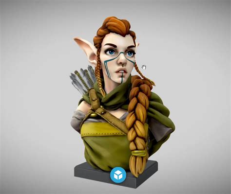 Sketchfab On Twitter New Staff Pick Elf Archer Bust By Larke