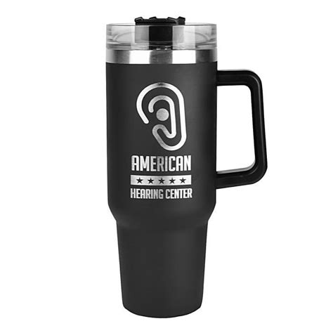 Custom Logo Forty Double Wall Tumbler With Handle Travel Mugs