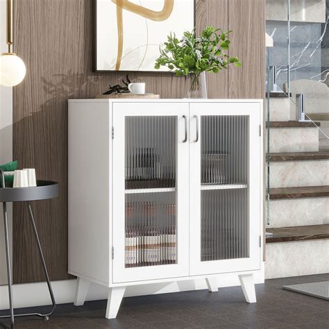 White Living Room Sideboard | Can Store Seasonings and Tea | Stable