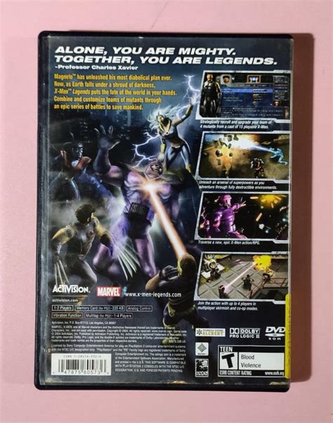 X Men Legends Ps Game Ntsc English Language Video Gaming